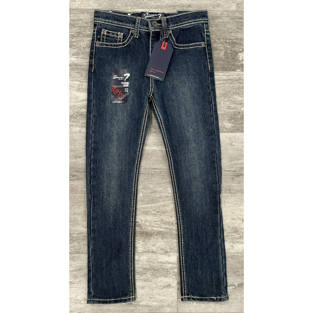 Seven Premium Denim Boys Skinny Leg Fit Jeans Size 10 Brand NEW 26x25
